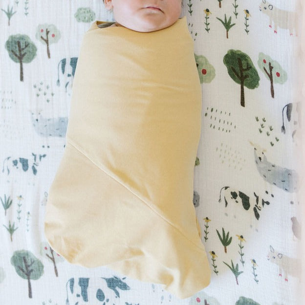 Organic Pre-folded Swaddle - Daffodil