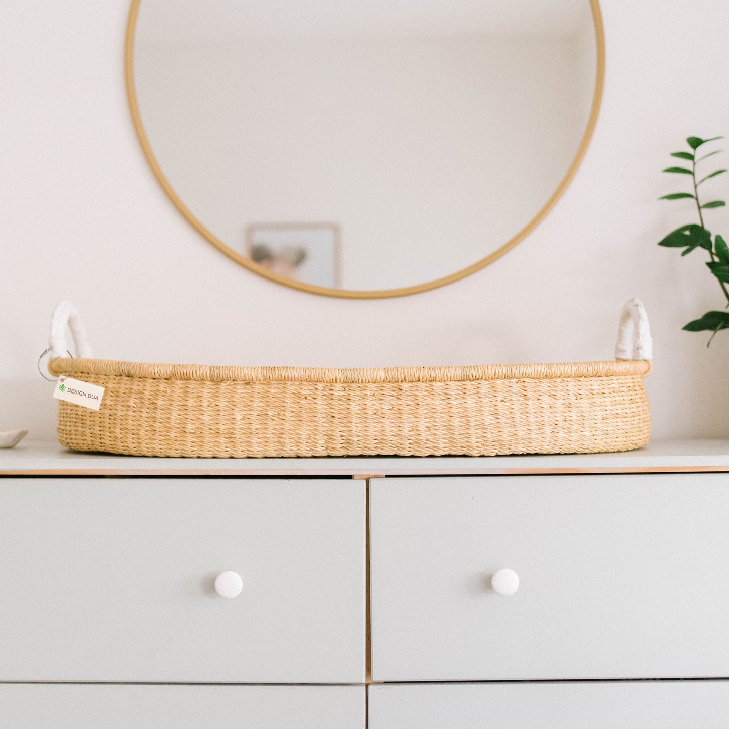Natural Handwoven Changing Basket