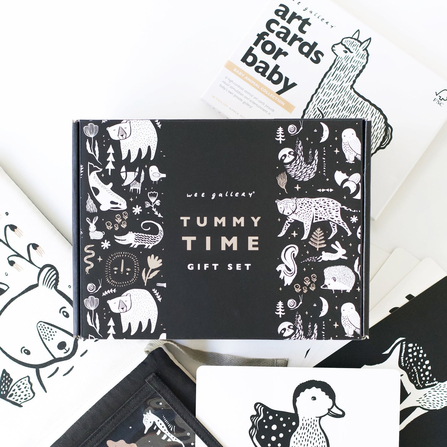 Tummy Time Art Bundle with Gift Box