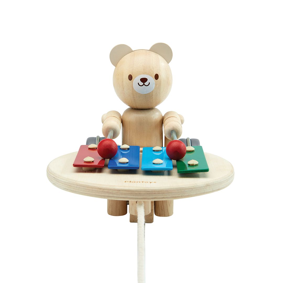Musical Pull Along Bear