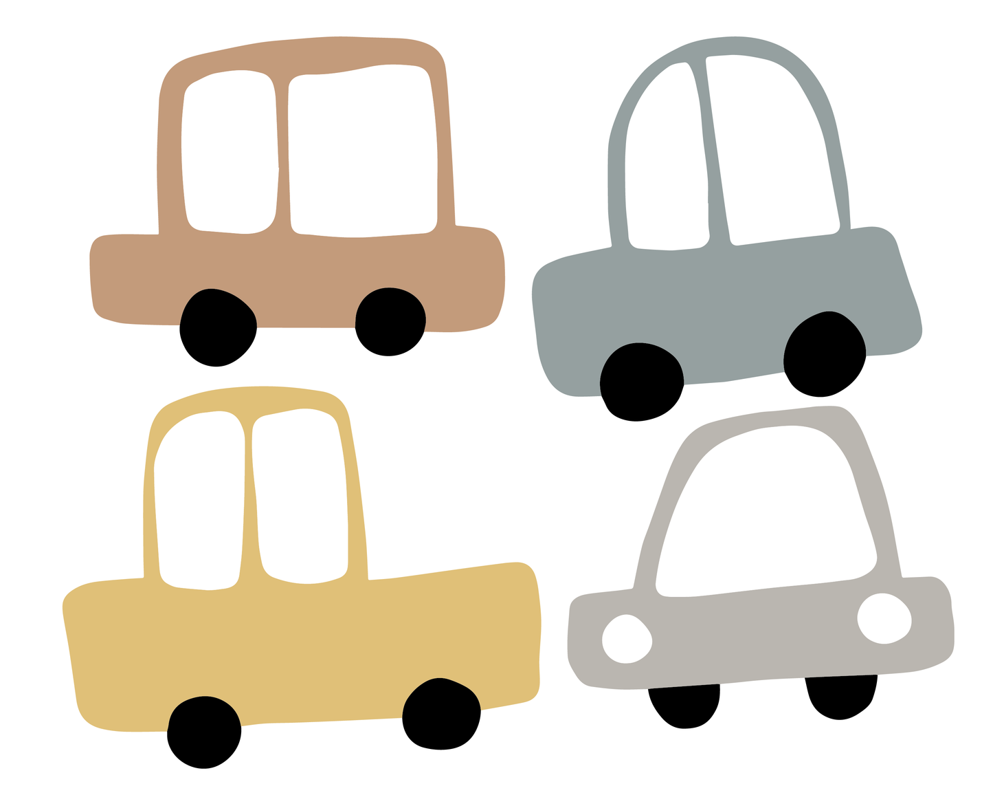 Colorful Cars Wall Decals