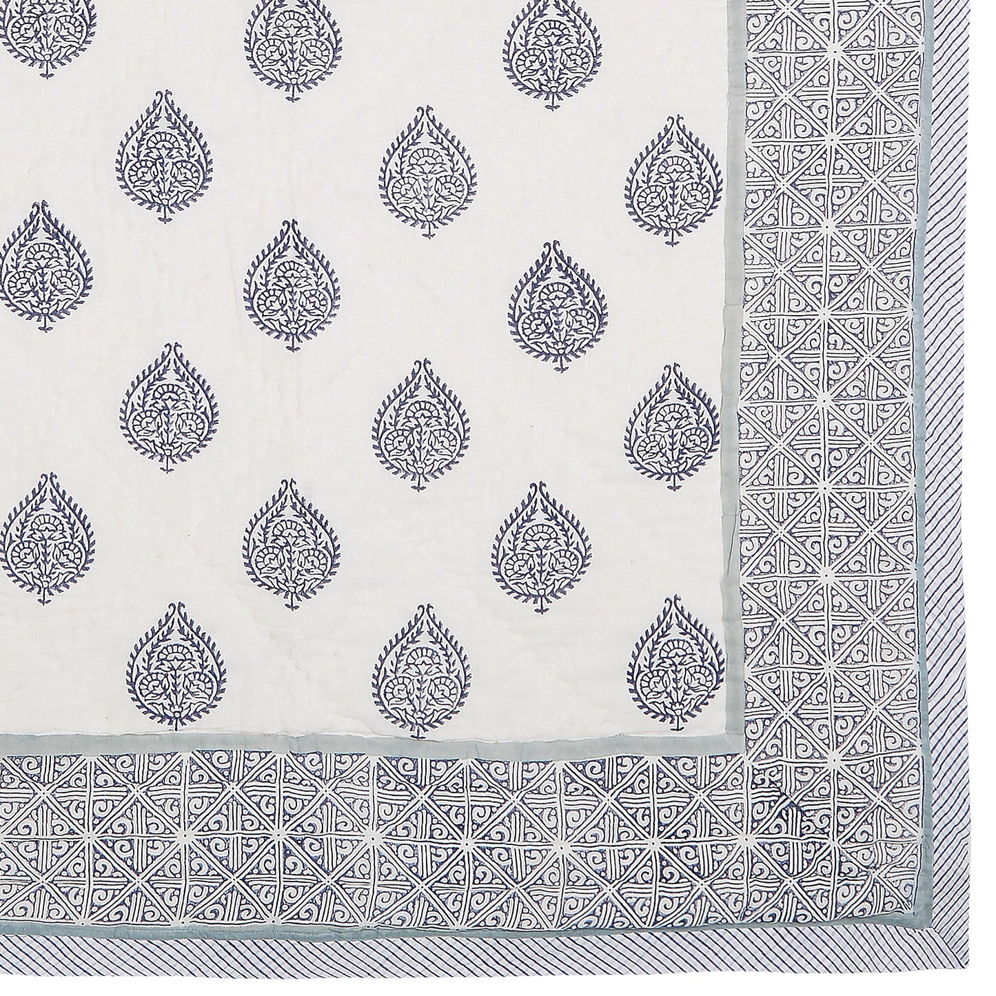 Block-Print Crib Quilt in Fort