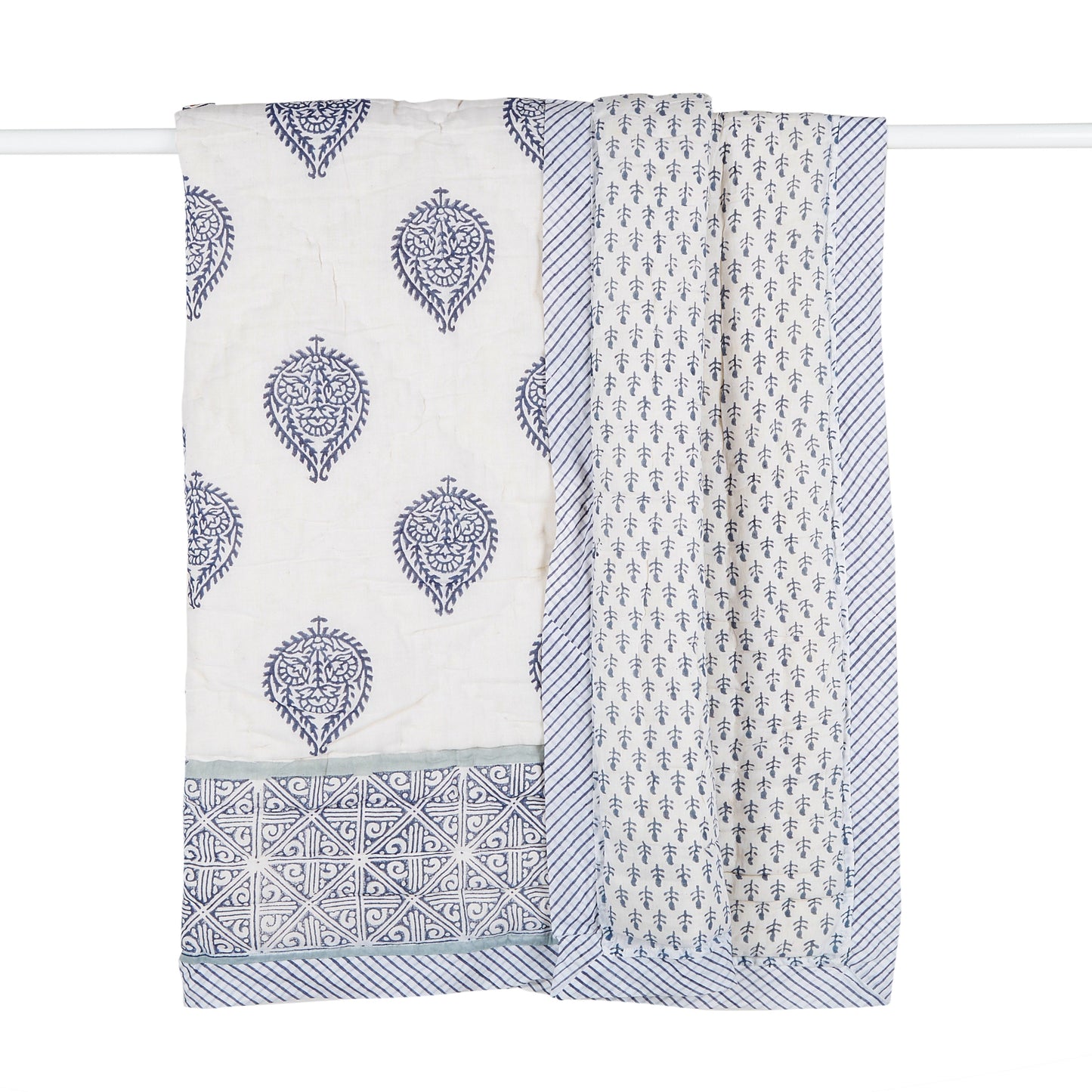 Block-Print Crib Quilt in Fort