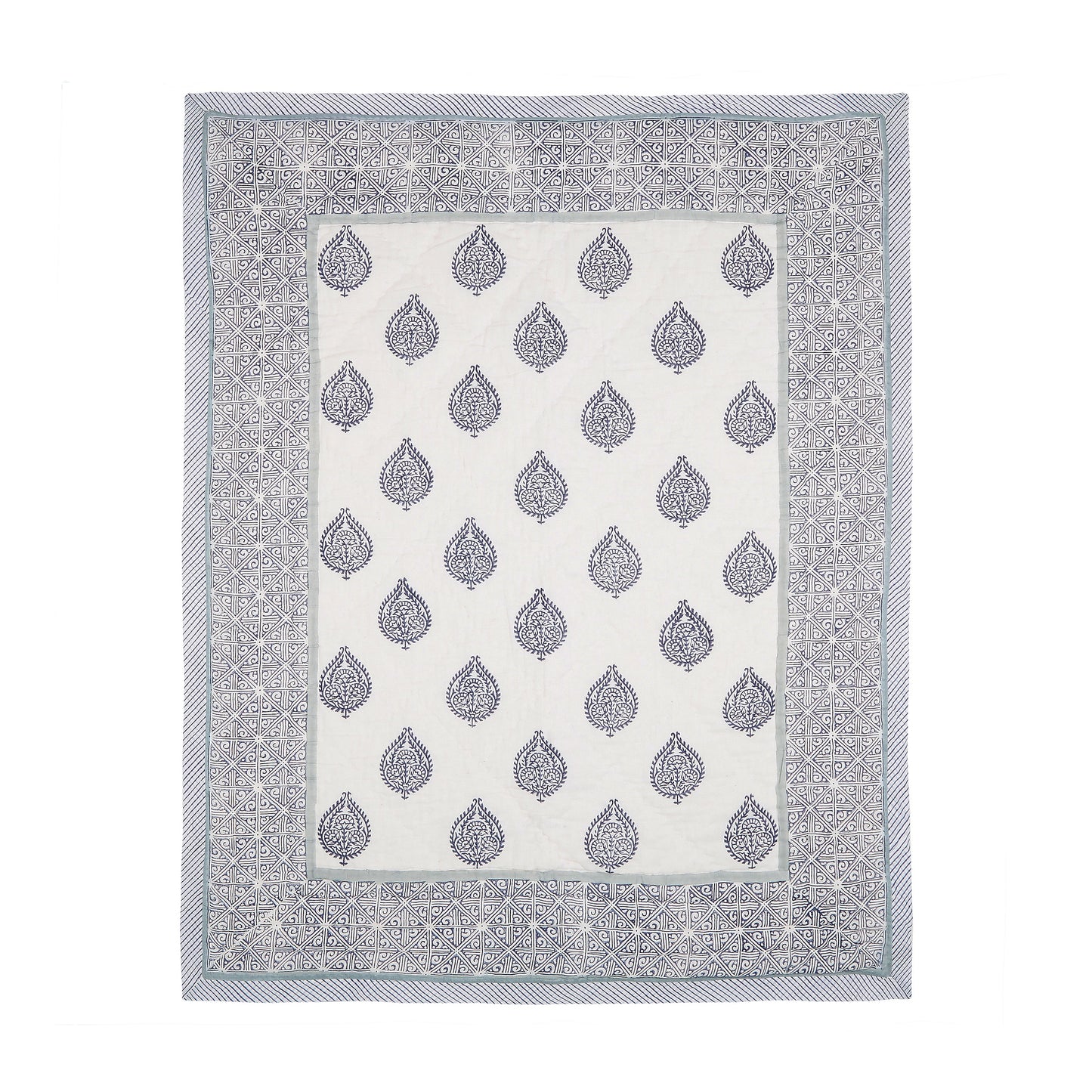 Block-Print Crib Quilt in Fort