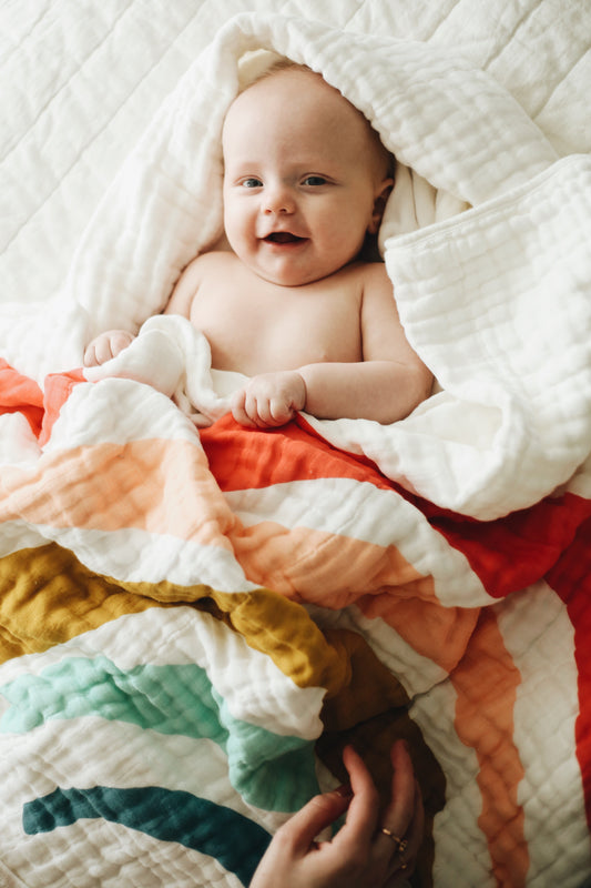Rainbow Crib Quilt