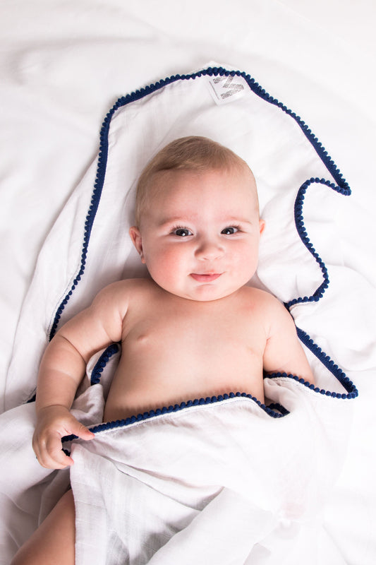 Organic Bamboo Pom Pom Swaddle