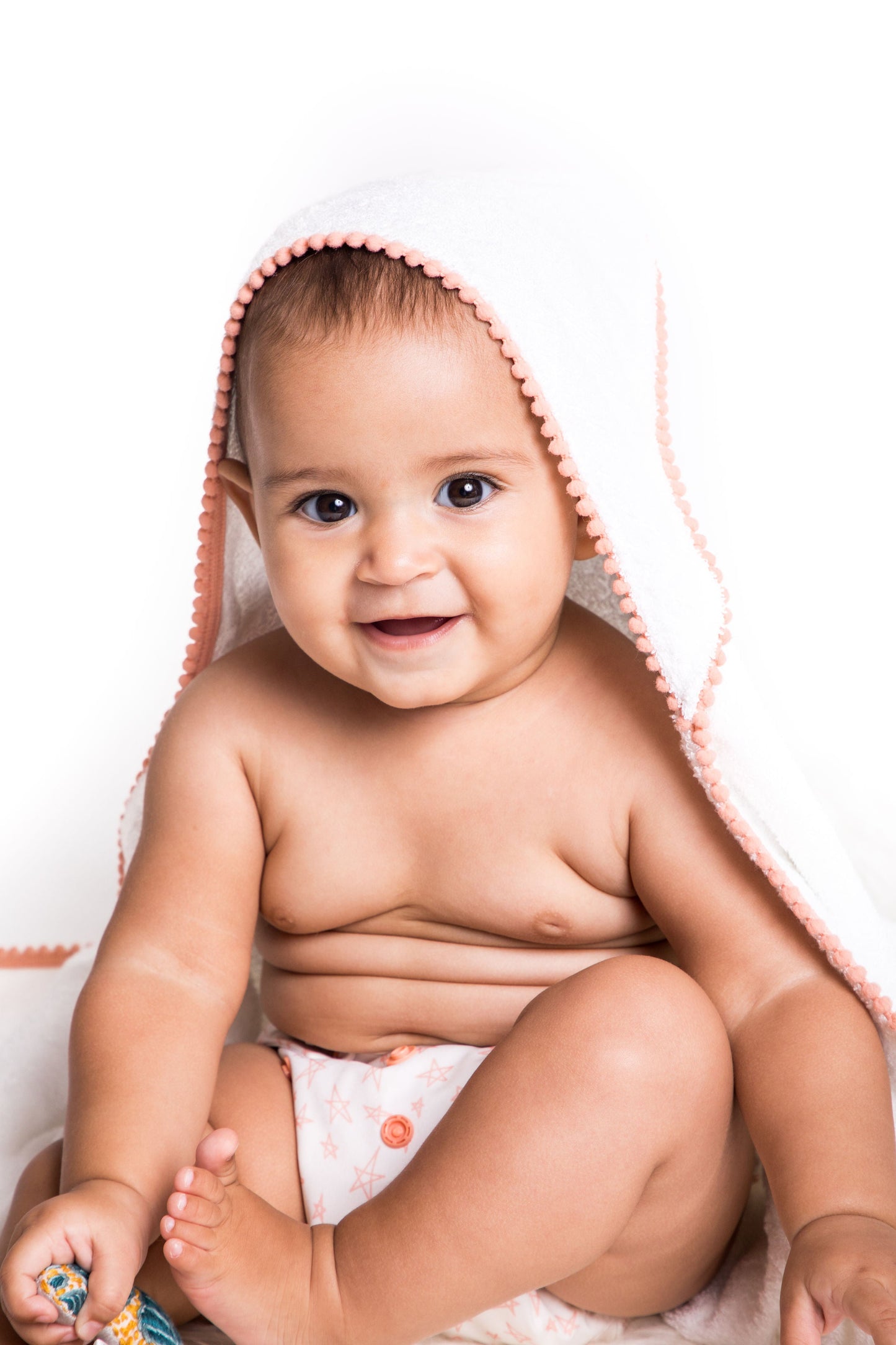 Pom Pom Hooded Cotton Towel