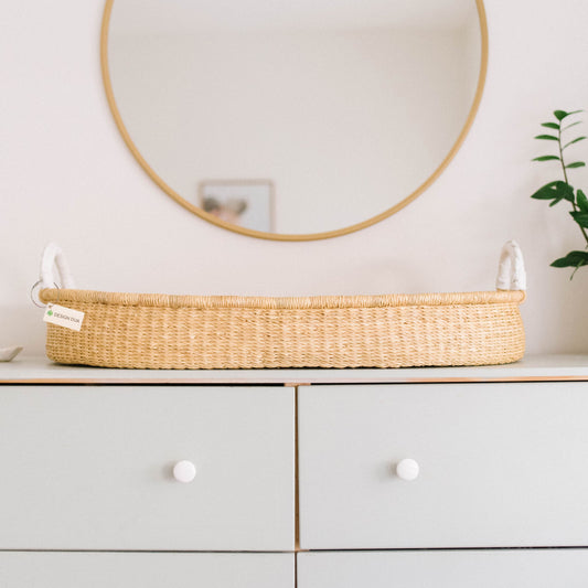 Natural Handwoven Changing Basket