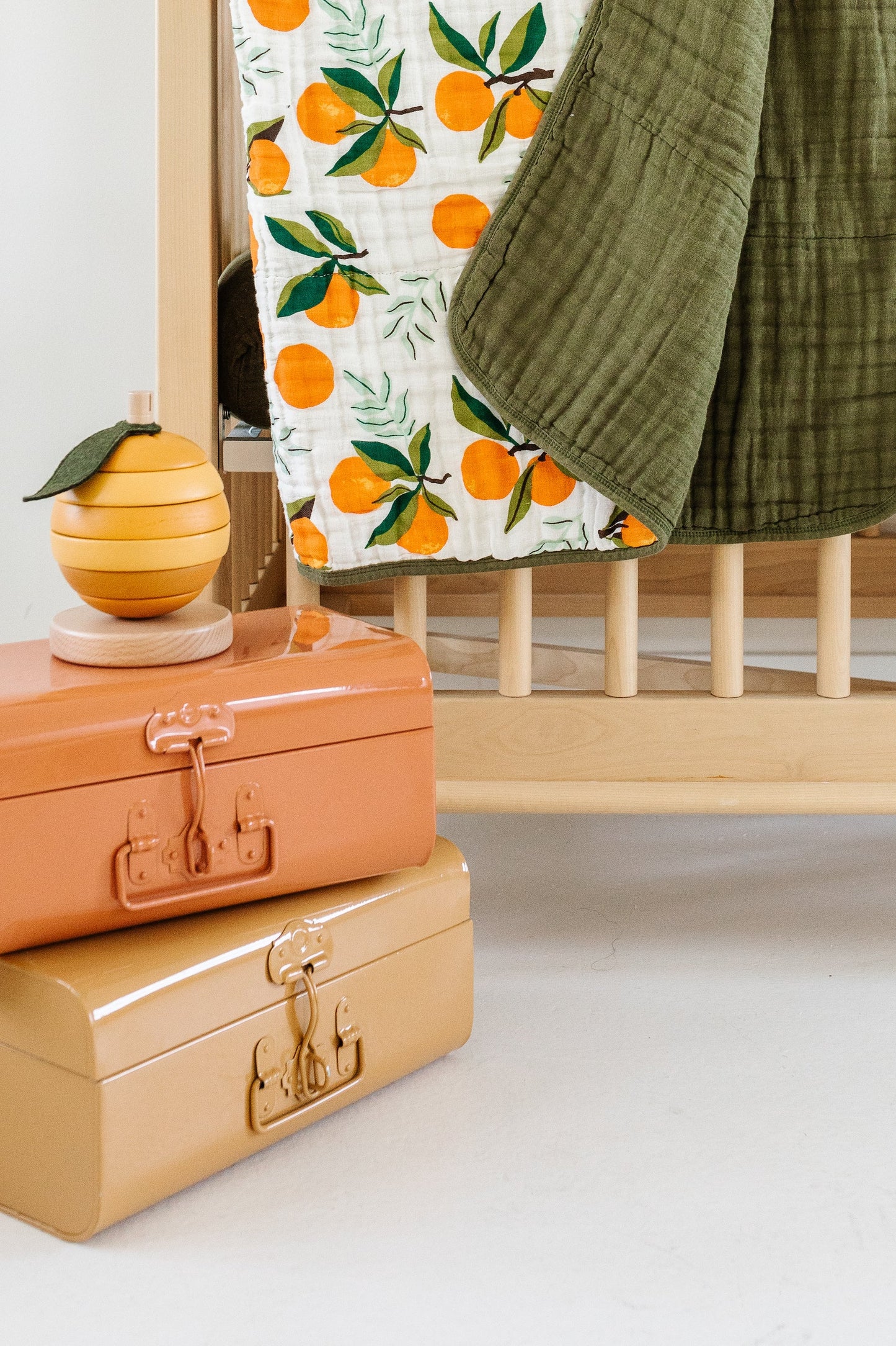 Fresh Clementine Crib Quilt