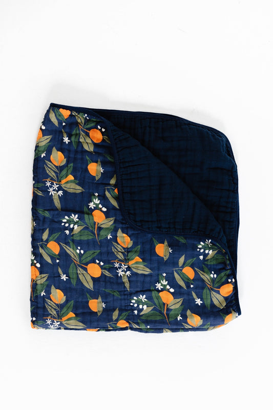 Orange Blossom Crib Quilt