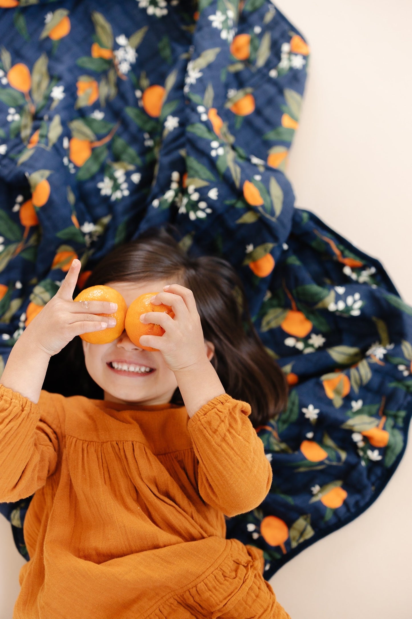 Orange Blossom Crib Quilt